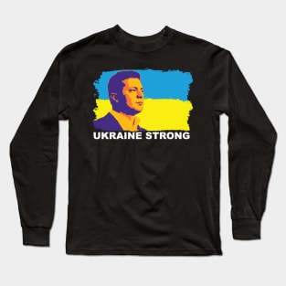 zelensky ukrainr strong Long Sleeve T-Shirt